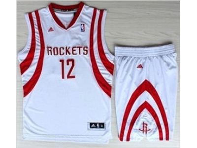 nba houston rockets #12 howard white [revolution 30 swingman suits]